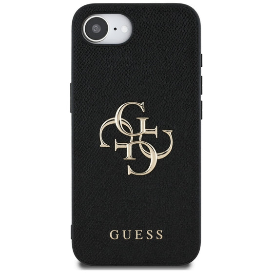 Husă Guess 4G Grained Big and Classic Logo pentru iPhone 16e / 17e – negru