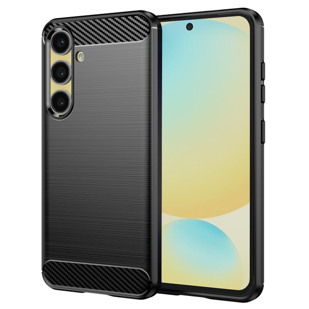Husă Techsuit Carbon Silicone Galaxy S24 FE – imagine 1