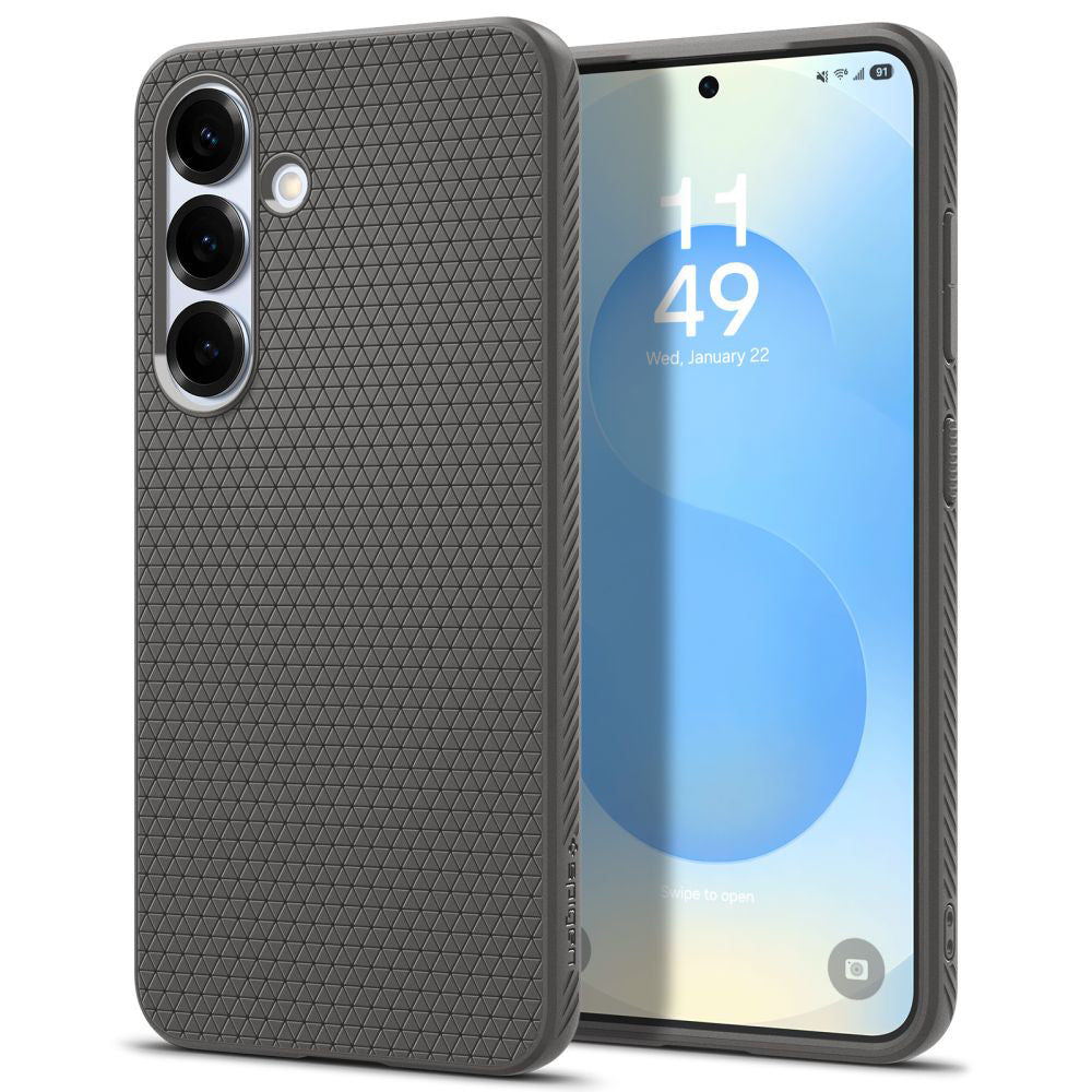 Husă Spigen Liquid Air Galaxy S25 – Marble Grey (gri) – imagine 7