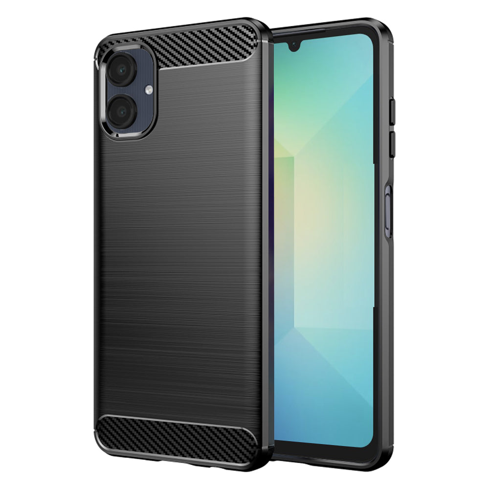 Husă Techsuit Carbon Silicone Galaxy A06 – Negru – imagine 2
