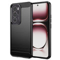 Husă Oppo Reno12 Pro Techsuit Carbon Silicone, negru – imagine 1