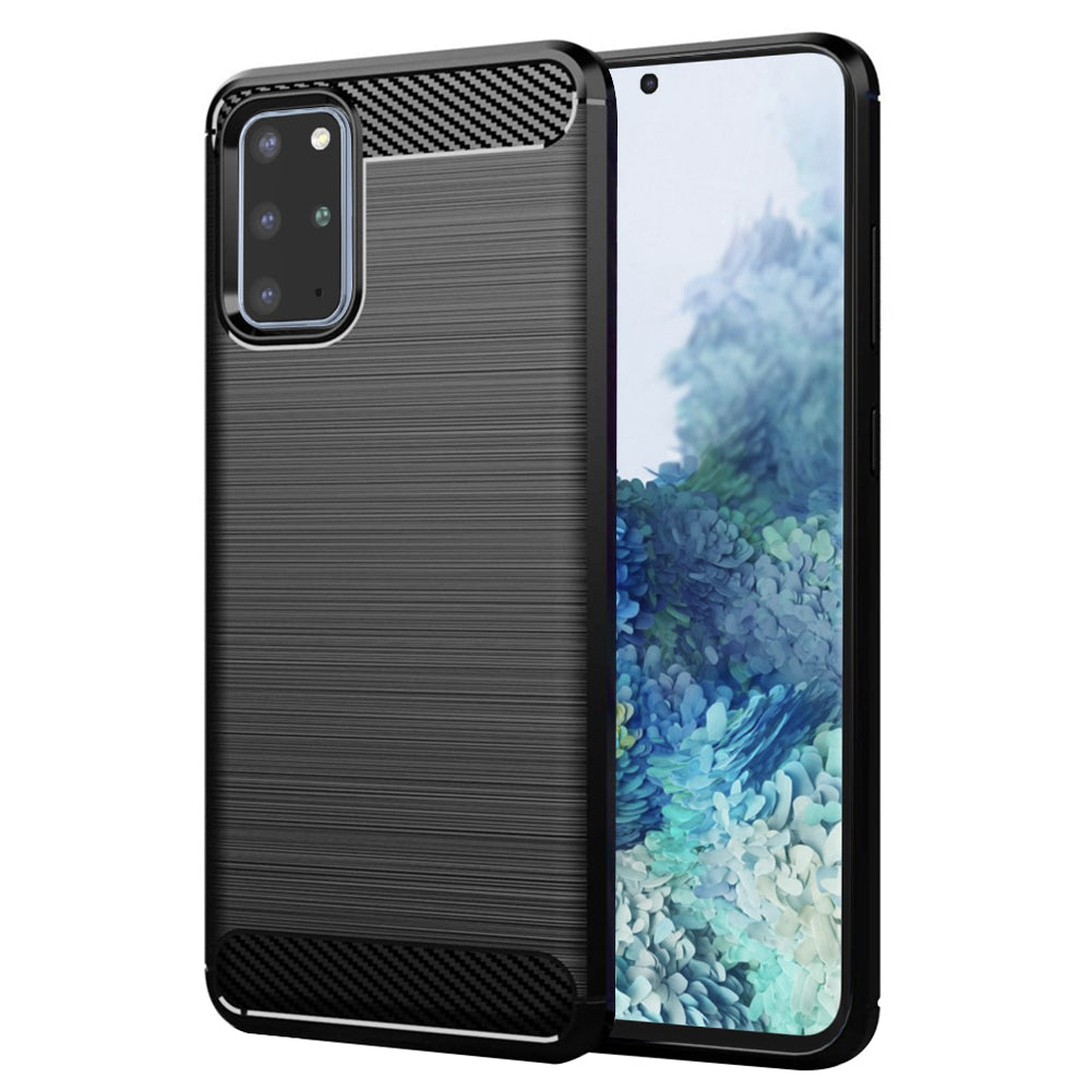 Husă Techsuit Carbon Silicone Galaxy S20 Plus – imagine 1