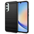 Husă Galaxy A34 5G Techsuit Carbon Silicone, negru – imagine 1