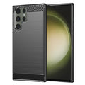 Husă Techsuit Carbon Silicone Galaxy S23 Ultra – imagine 1