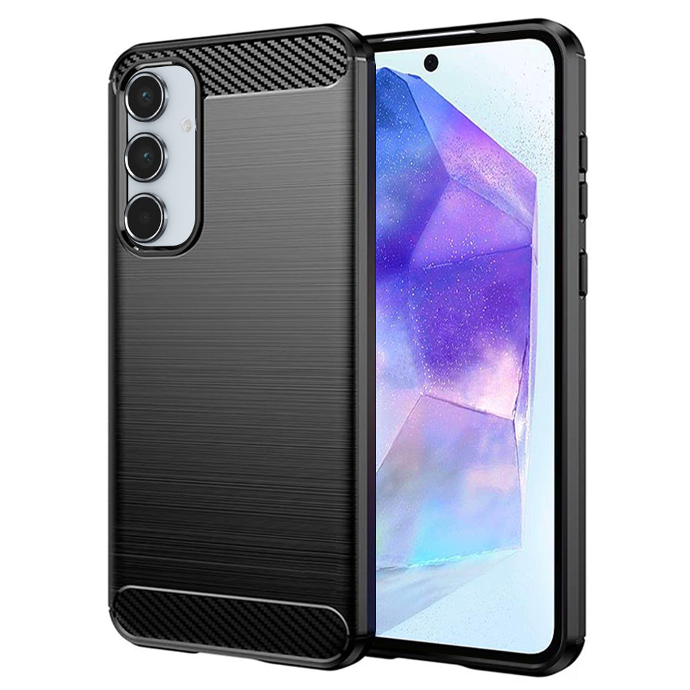 Husă Techsuit Carbon Silicone Galaxy A55 5G – imagine 1