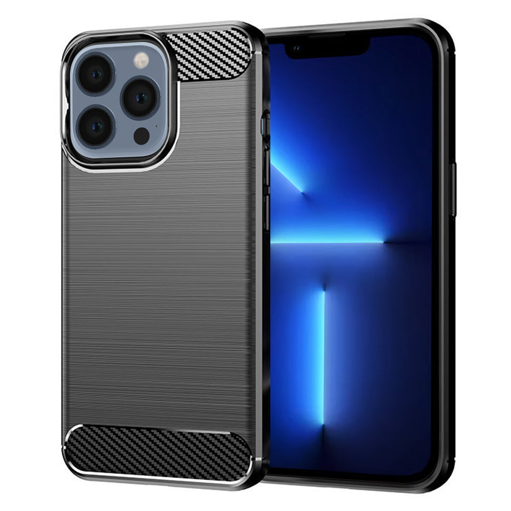 Husă Techsuit Carbon Silicone iPhone 13 Pro Max – imagine 1