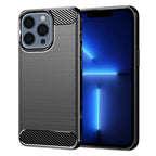 Husă Techsuit Carbon Silicone iPhone 13 Pro Max – imagine 1
