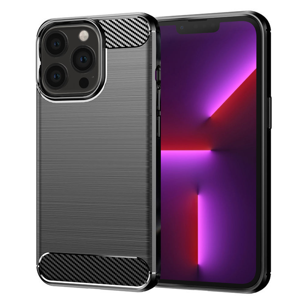 Husă Techsuit Carbon Silicone iPhone 13 Pro – imagine 1