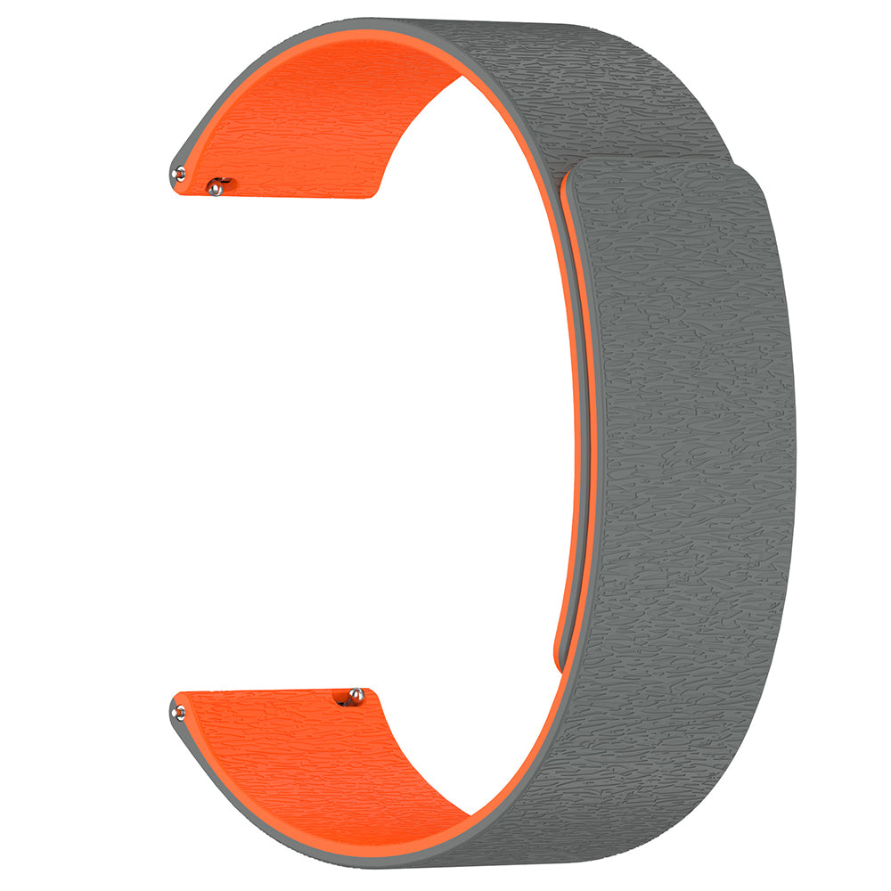 Curea Samsung Galaxy Watch4/5 Techsuit W074, silicon, gri/portocaliu – imagine 2