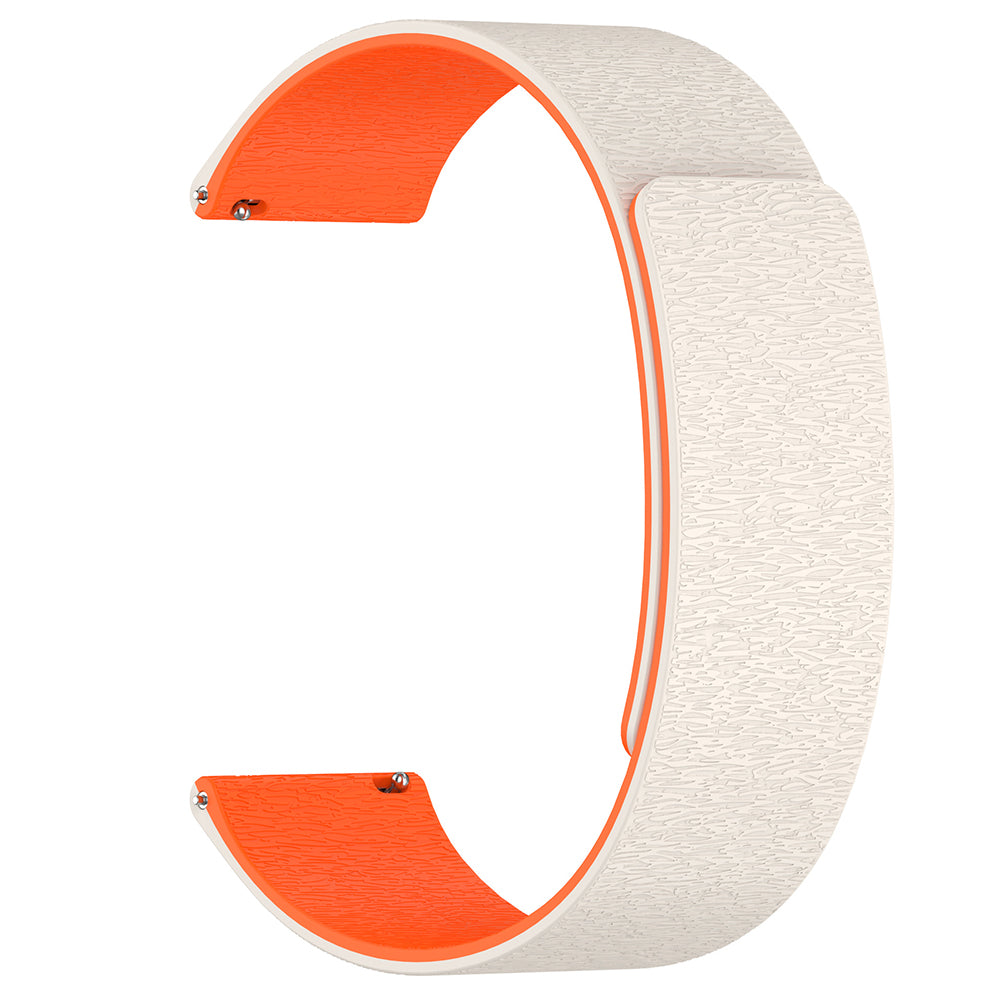 Curea Huawei Watch GT 4 (41 mm) Techsuit W074, silicon, bej/portocaliu – imagine 2