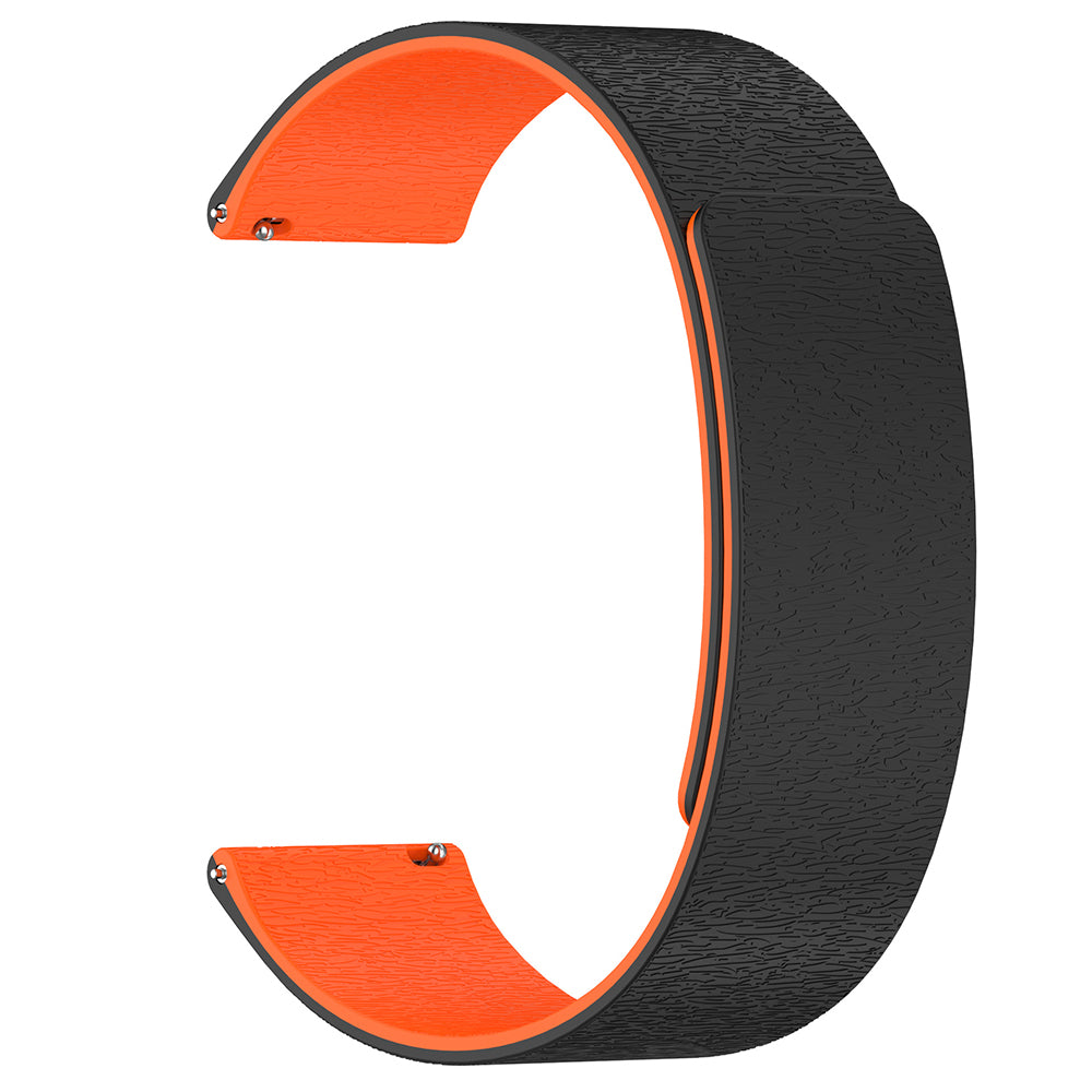Curea W074 Galaxy Watch 4 / 5, 20 mm, negru / portocaliu – Techsuit – imagine 1