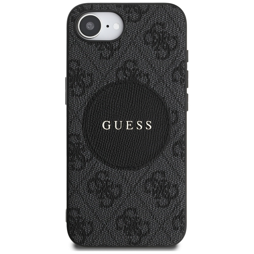 Husă Guess iPhone 16e 4G Circle Classic Logo MagSafe, maro – imagine 1