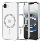 Husă transparentă Techsuit Luxury Crystal MagSafe iPhone 16e / 17e – Argintiu – imagine 3