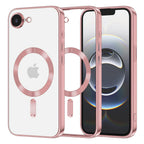 Husă transparentă Techsuit Luxury Crystal MagSafe iPhone 16e / 17e – Roz – imagine 2
