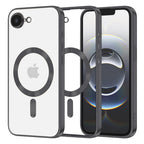 Husă transparentă Techsuit Luxury Crystal MagSafe iPhone 16e / 17e – Negru – imagine 1