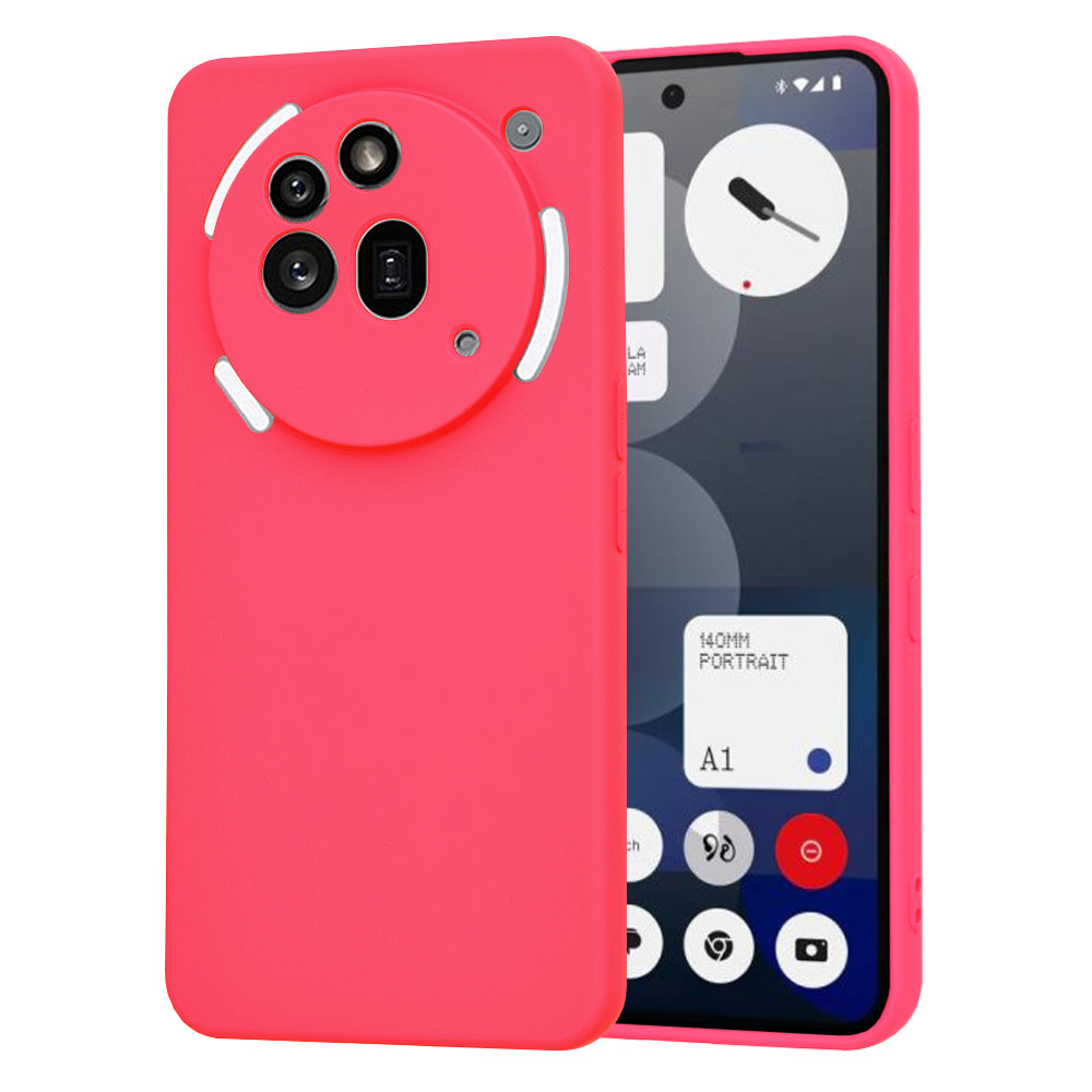 Husă Nothing Phone (3a) Pro din silicon Techsuit SoftFlex, roz aprins – imagine 1