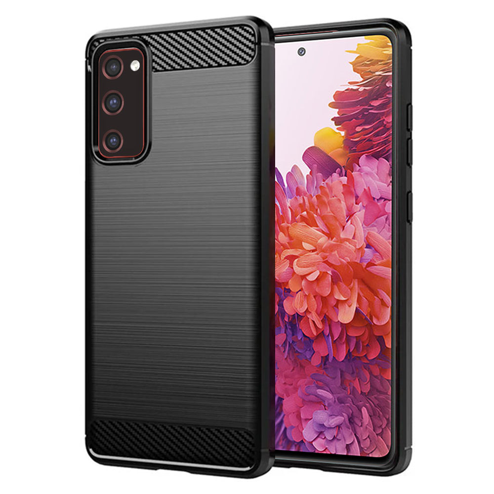 Husă Techsuit Carbon Silicone Galaxy S20 FE – imagine 1