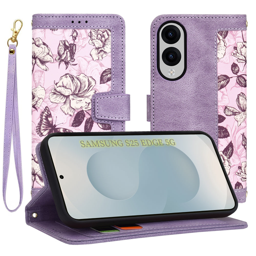 Husă flip Techsuit FlipCraft Galaxy S25 Edge – Mov – imagine 1
