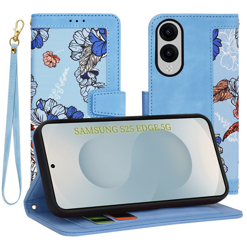 Husă flip Techsuit FlipCraft Galaxy S25 Edge – Albastru intens – imagine 9