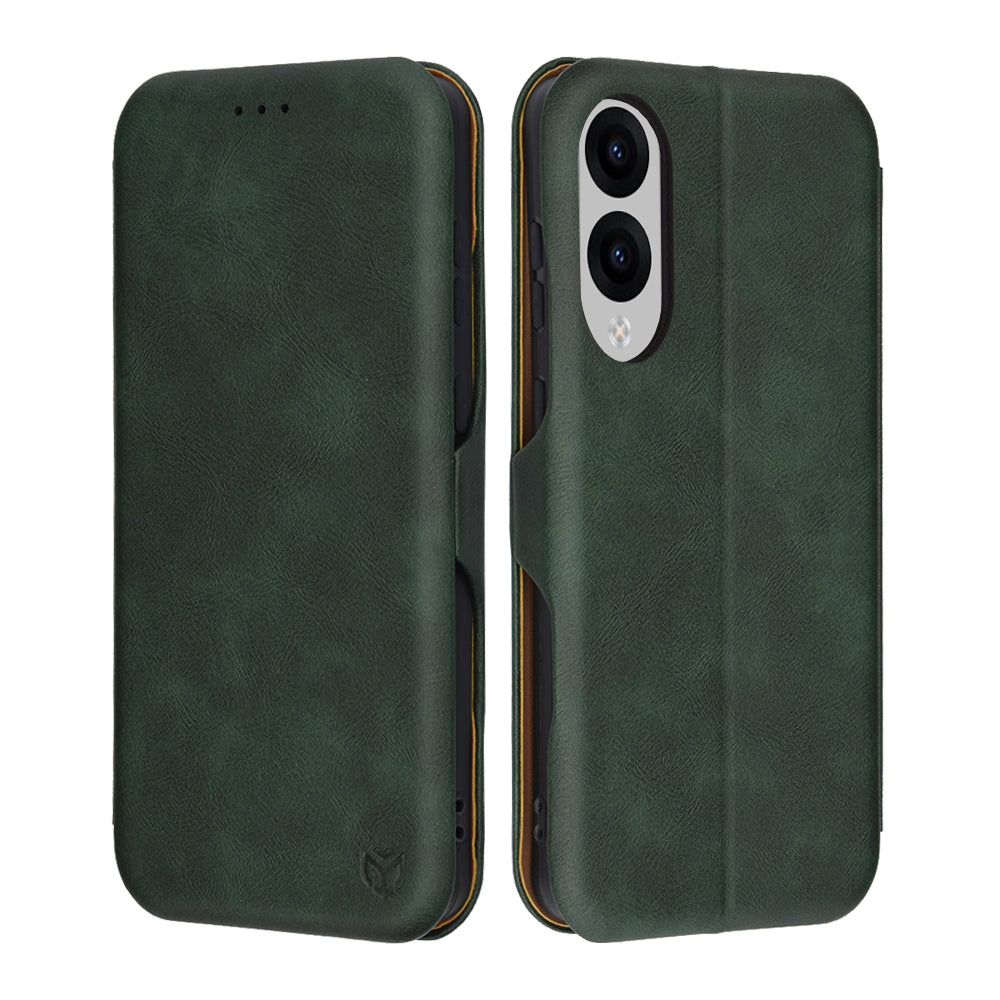 Husă flip Techsuit Safe Wallet Plus Galaxy S25 Edge – Verde – imagine 1
