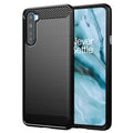 Husă OnePlus Nord 5G Techsuit Carbon Silicone, negru – imagine 1