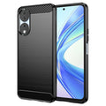 Husă Honor X7b / X7b 5G / 90 Smart Techsuit Carbon Silicone, negru – imagine 1