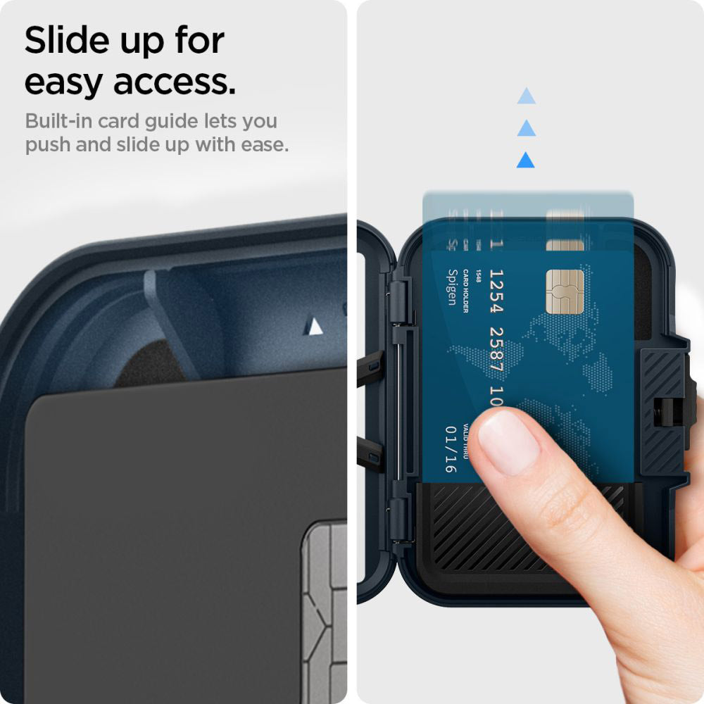 Portofel MagSafe Spigen Lock Fit – Gri (Metal Slate) – imagine 5