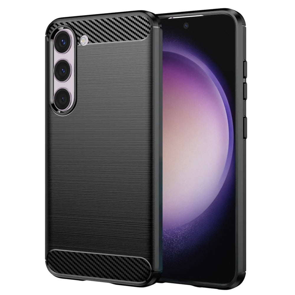 Husă Techsuit Carbon Silicone Galaxy S23 – imagine 1
