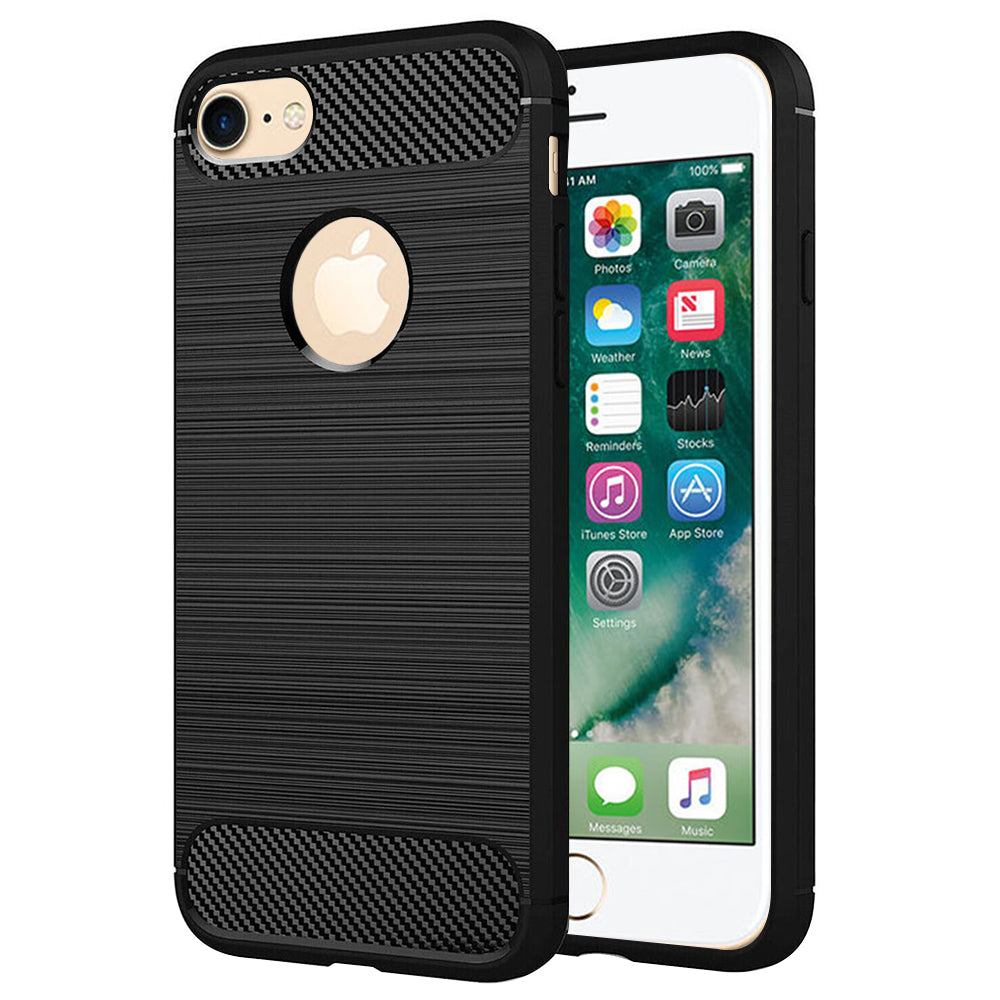 Husă Techsuit Carbon Silicone iPhone 7 / 8 – imagine 1