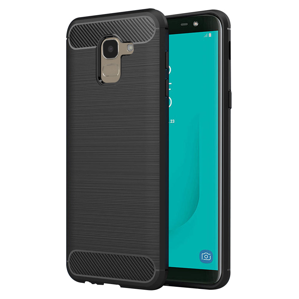 Husă Techsuit Carbon Silicone Galaxy J6 2018 – imagine 1