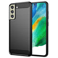 Husă Techsuit Carbon Silicone Galaxy S21 FE – imagine 1