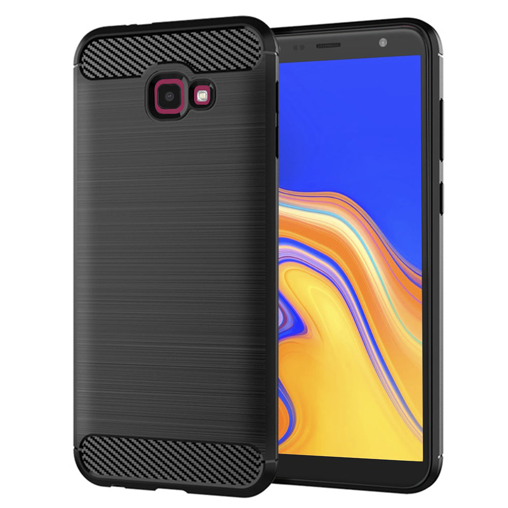 Husă Techsuit Carbon Silicone Galaxy J4 Plus – imagine 1