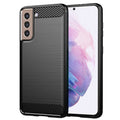 Husă Techsuit Carbon Silicone Galaxy S21+ – imagine 1