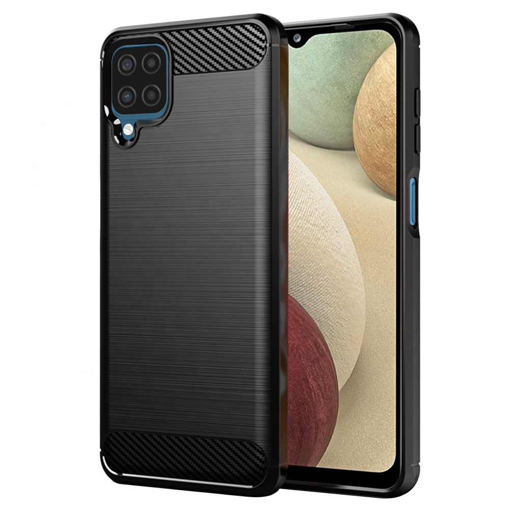 Husă Techsuit Carbon Silicone Galaxy A12 / A12 Nacho – imagine 1
