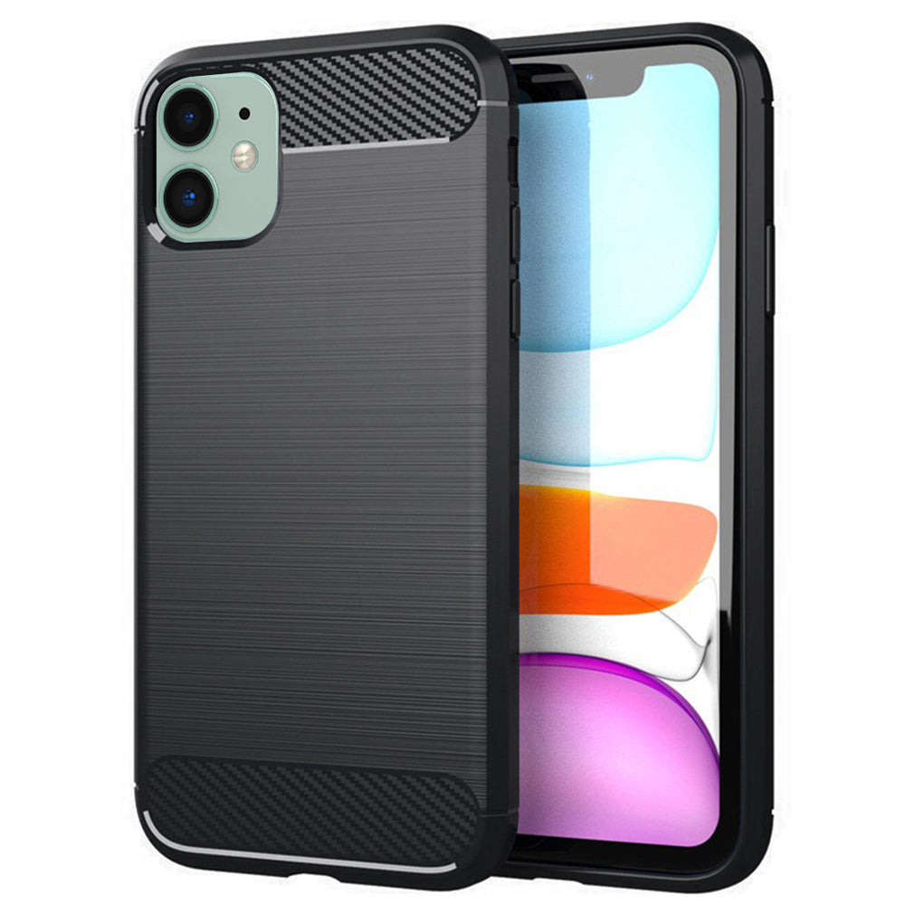 Husă Techsuit Carbon Silicone iPhone 11 – imagine 1
