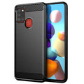 Husă Techsuit Carbon Silicone Galaxy A21s – imagine 1