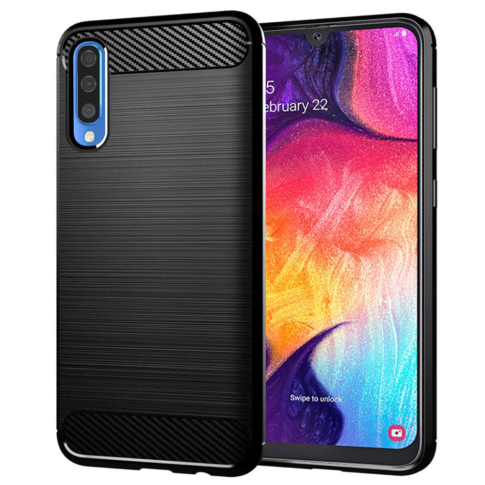 Husă Techsuit Carbon Silicone Galaxy A30s / A50 / A50s – imagine 1