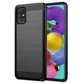 Husă Techsuit Carbon Silicone Galaxy A51 – imagine 1