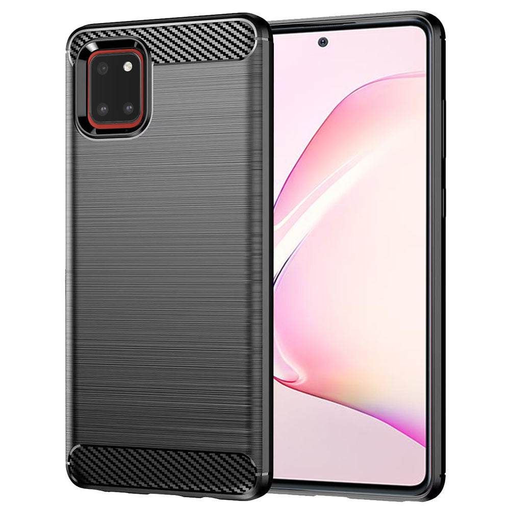 Husă Techsuit Carbon Silicone Galaxy Note 10 Lite – imagine 1