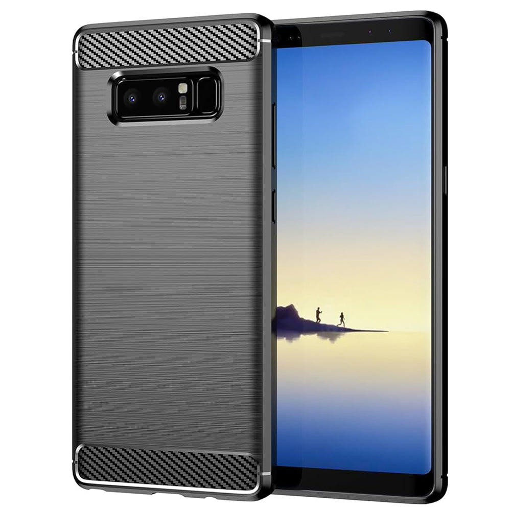 Husă Techsuit Carbon Silicone Galaxy Note 8 – imagine 1