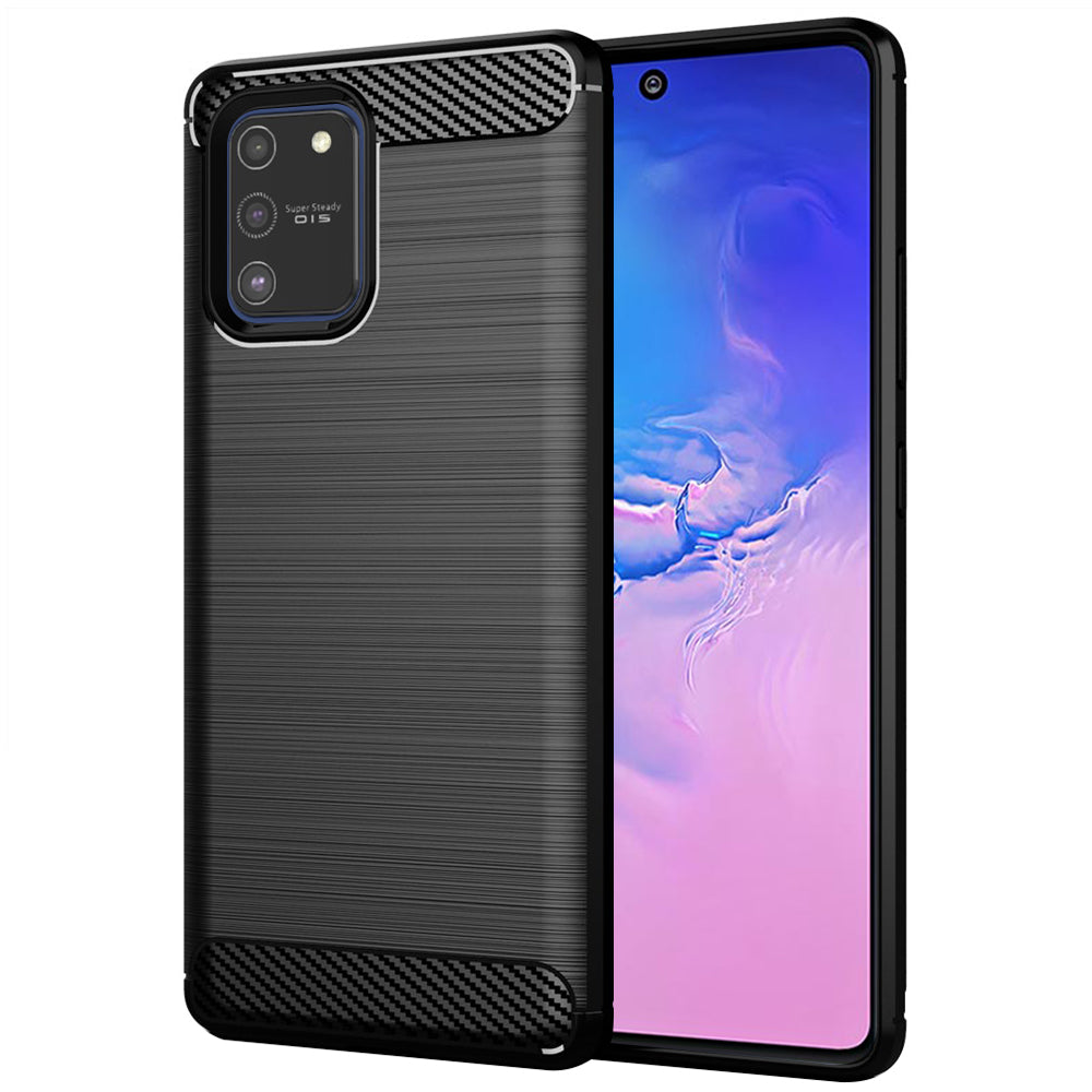 Husă Techsuit Carbon Silicone Galaxy S10 Lite – imagine 1