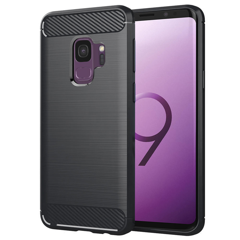 Husă Techsuit Carbon Silicone Galaxy S9 – imagine 1