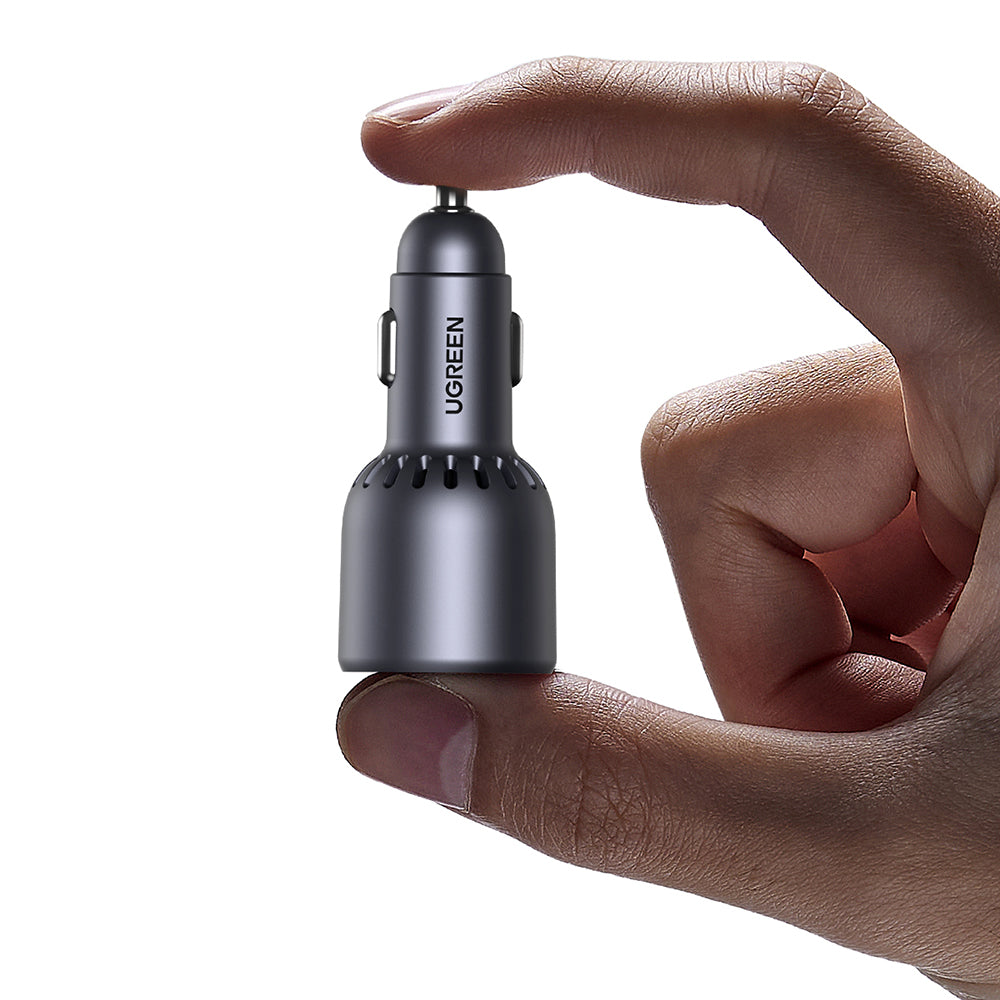 Încărcător auto Ugreen EC703 75W, 2x USB-C + USB-A – imagine 2
