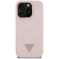 Husă Guess iPhone 16 Pro Peony Grained Hot Stamp Triangle MagSafe, roz – imagine 1
