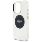 Husă Guess iPhone 16 Pro IML Metal Colored Circle MagSafe, negru – imagine 4