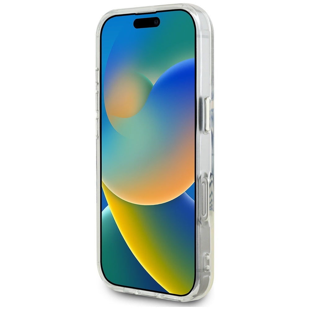 Husă Guess iPhone 16 Pro IML Metal Colored Circle MagSafe, negru – imagine 5