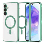 Husă transparentă Techsuit Luxury Crystal MagSafe Galaxy A55 5G – Verde deschis – imagine 6