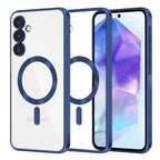 Husă transparentă Techsuit Luxury Crystal MagSafe Galaxy A55 5G – Albastru închis – imagine 4