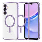 Husă transparentă Techsuit Luxury Crystal MagSafe Galaxy A15 / A15 5G – Mov deschis – imagine 9