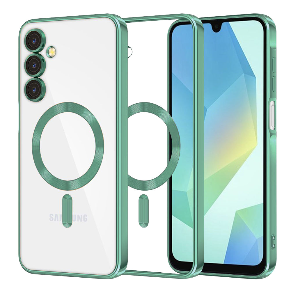 Husă transparentă Techsuit Luxury Crystal MagSafe Galaxy A16 / A16 5G – Verde deschis – imagine 6